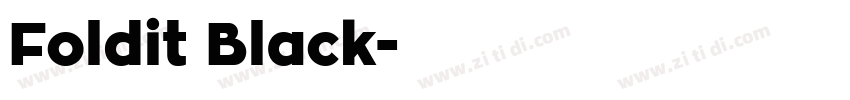 Foldit Black字体转换